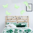 thumbnail image 4 of FNGZ Wall Stickers Clearance Luminous Butterfly Patch Fluorescent Children's Student Bedroom Wall Decoration Luminous Luminous Butterfly Wall Sticker Green, 4 of 9
