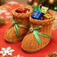 thumbnail image 5 of Imitation Handmade Woven Boot Storage for Home Desktop Ornament Multifunctional Decorative Arrangement and Organizer, 5 of 5