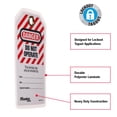thumbnail image 3 of Etiquetas Lockout Master Lock 497A laminadas, paquete de 12, 3 of 7