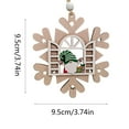 thumbnail image 3 of Christmas Tree Wooden Craft Decorations With Window Opening Old Man Design For Halloween, 3 of 6