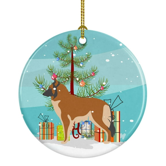 Belgian Tervuren Christmas Ceramic Ornament
