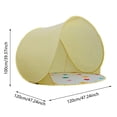 thumbnail image 3 of BotaniNest Beach Tent With (Dedicated Proof Mat) Easy Setup Sun Shelter For Outdoor Portable & For Beaches Parks Camping Trips, 3 of 7