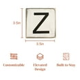 thumbnail image 7 of Stiles Crossword Letter Tiles, Wooden Wall Decor, 3.5 Inch, Rustic, Letter Z, 7 of 7