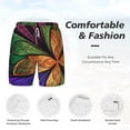 thumbnail image 5 of Lsque Mens Swim Trunks Multicolored Beautiful Flower1 Pattern - Bathing Suit Compression Liner - Beach Swim Shorts Swimwear - (S-3XL) - Stretch Quick Dry -X-Large, 5 of 9