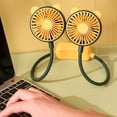 thumbnail image 3 of Ventilador de cuello portátil Jadeshay mini ventilador colgante ABS recargable USB, 3 of 12