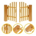 thumbnail image 3 of LOVEVER Mini Gate Mini Fence Wood Gate Door Landscape Accessory 6.69”X4.92”X0.47”, 3 of 10
