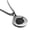 Silver Luck Charm Round Medallion, variant on Stainless Steel Acorn Good Luck Charm Round Medallion Pendant Necklace