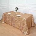 thumbnail image 6 of BalsaCircle 90" x 156" Big Payette Sequin Tablecloth Matte Champagne, 6 of 8