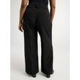 thumbnail image 3 of Scoop Women’s and Women's Plus Crepe Wide Leg Trousers, 32", 32.5", and 34" Inseams, Sizes 0-28, 3 of 5