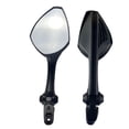 thumbnail image 1 of Motorbike Motorcycle Rear View Mirrors Left & Right Aluminum Alloy Replacement Black Motorcycle Accessories Repair Parts Durable shamjiam Espejo retrovisor, 1 of 8