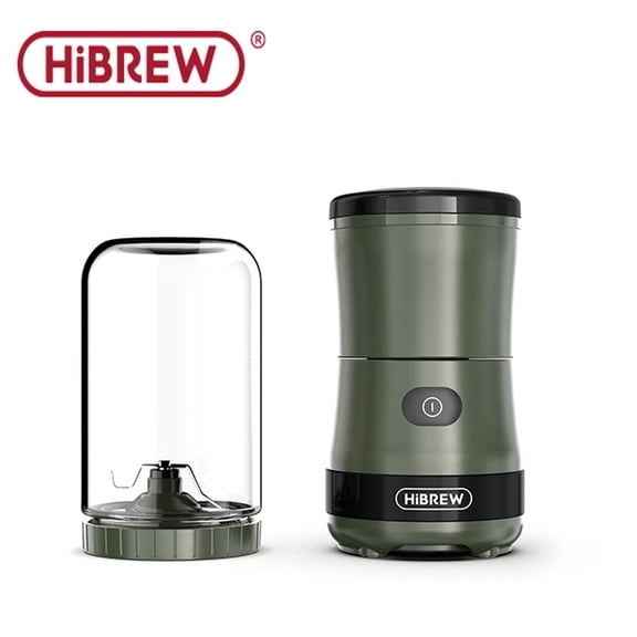 HiBREW Electric Coffee Bean Grinder G2, 3-in-1 Portable Burr Grinder with Ice Crusher & Juicer