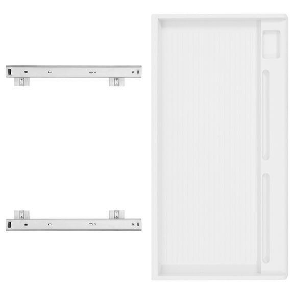 HEMOTON Pull Sliding Keyboard Tray Office 51.50X37.50X2.00CM White