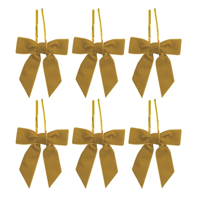 Decoraciones Del Árbol de Navidad 6 Piezas Borgoña Pequeños Arcos de Terciopelo de Navidad para Árboles de Navidad, Coronas, Envoltura de Regalo, Artesanías, Arcos de Boda, Perfecto para Bolsas de Ape