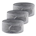 thumbnail image 1 of Banda para el cabello, 3 piezas ajustables con velcro (gris), 1 of 5
