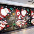thumbnail image 4 of Decoración navideña Papá Noel pegatinas de puerta pegatinas de ventana pegatinas de vidrio autoadhesivas pegatinas de pared creativas BR Rojo Verde, 4 of 4