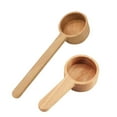 thumbnail image 2 of Matsuzay Cuchara versátil para muchas ocasiones, juego de cucharas de té de de nogal, medición precisa, 2 pack/lote Juegos de servir café y té Haya, 2 of 6
