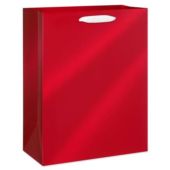American Greetings 12.75 in. Valentine's Day Large Gift Bag, Vivid Red (1-Count)