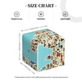 thumbnail image 4 of Yiaed World Travel Line Icons Map Print Tissue Box Cover, PU Leather Decorative Organizer for Tabletop, Bathroom, Car, Office Creative Decorative, 4 of 7