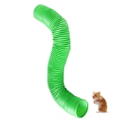 Cat Tunnels Tube Animals Hideaway Play Toy Training Interactive Maze House for Small Pets Rabbits Bunny Ferrets Puppy Dogs Travel Supplies , Green