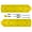 Yellow, variant on 36" Ultra Light Weight PVC Speed Bump in Yellow with Asphalt Hardware