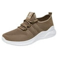 thumbnail image 1 of Zapatillas deportivas de malla transpirables para mujer, informales, con cordones, cómodas, deportivas, a la moda para estudiantes, 1 of 8