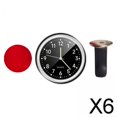 thumbnail image 1 of 6x Reloj Automotriz, Adorno para Coche, Reloj Luminoso de Bolsillo, Accesorios Redondos Clásicos para Coche, Regalos para Salpicadero de Vehículo, Bar 6 piezas, 1 of 10
