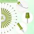 thumbnail image 3 of 30Pcs Green Beadable Pens Plastic Bead Pen Black Ink Ballpoint Pens Diy Pens Cute Cool Pens for Teacher Bridal Graduation Gift Office Supplies, 3 of 14