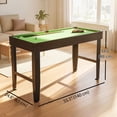 thumbnail image 2 of Soozier 55" Mini Pool Table Set - Green Game Room Billiard Table for Home & Family Fun - MDF Construction, Includes Cues & Balls, 2 of 7