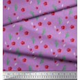 thumbnail image 2 of Soimoi Silk Fabric Triangle,Floral & Cactus Tree Print Sewing Fabric Yard 42 Inch Wide, 2 of 3