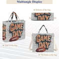 thumbnail image 6 of FORMRS Womens Corduroy Tote Bag Crossbody Shoulder Handbag with Pocket, Game Day, 6 of 7