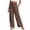 A50-Coffee, variant on Hessimy Women's Casual Lantern Tapered Harem Pants Loose Fit Style Flax Ankle Trousers Summer Baggy Slacks with Pocket Red L
