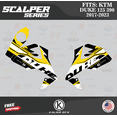 thumbnail image 4 of Kalair GFX Graphics Kit for KTM Duke 125 390 (2017-2023) Scalper Series, 4 of 5