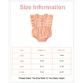 thumbnail image 2 of 9 Months Baby Girls Clothes 12 Months Girls Romper Solid Color Infant Girls Sleeveless Bodysuit Onesies Pink, 2 of 7