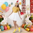 thumbnail image 2 of CAIXIA Easter Bunny Toddler Tutu Funny Kids Bunny Rabbit Set Ears Headband Tutu Dress Up For Girls Easter Gifts For Kids, 2 of 4