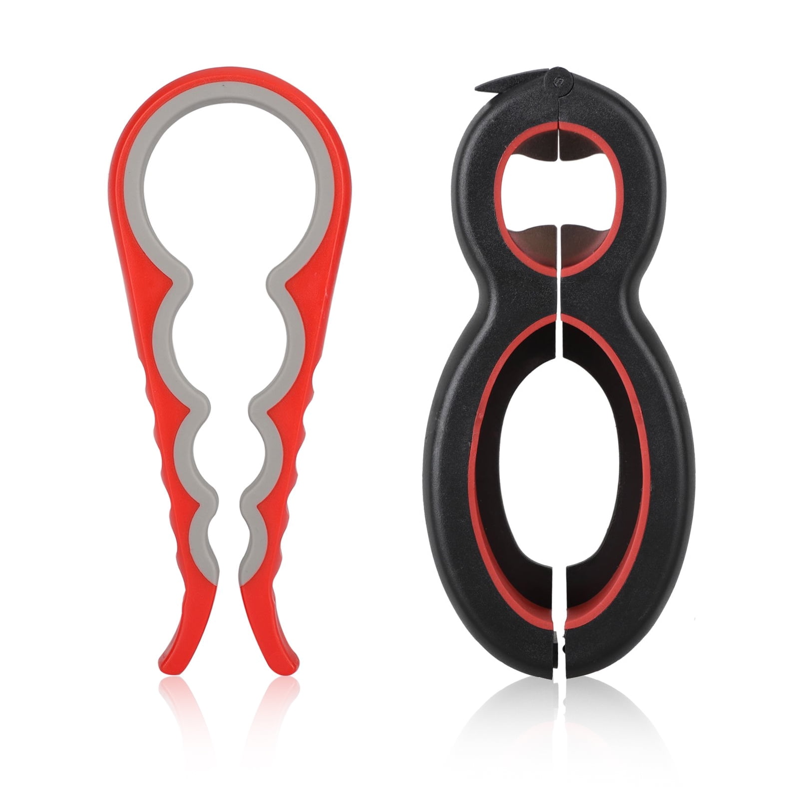 EEEkit 2pcs Bottle Openers, 6 in 1 and 4 in 1 Easy Grip Jar Openers