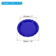 thumbnail image 2 of Uxcell 1" Flat Decorative Bottle Caps Craft Pendant Double Sides Printed with Clear Resin Stickers Dark Blue 20 Set, 2 of 6