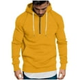thumbnail image 2 of S-4X Big & Tall Hoodies for Men with Front Pocket Plus Size Fleece Lined Sweatshirts Pullover Solid Color Long Sleeve Athletic Workout Hoodie Tops, 2 of 6