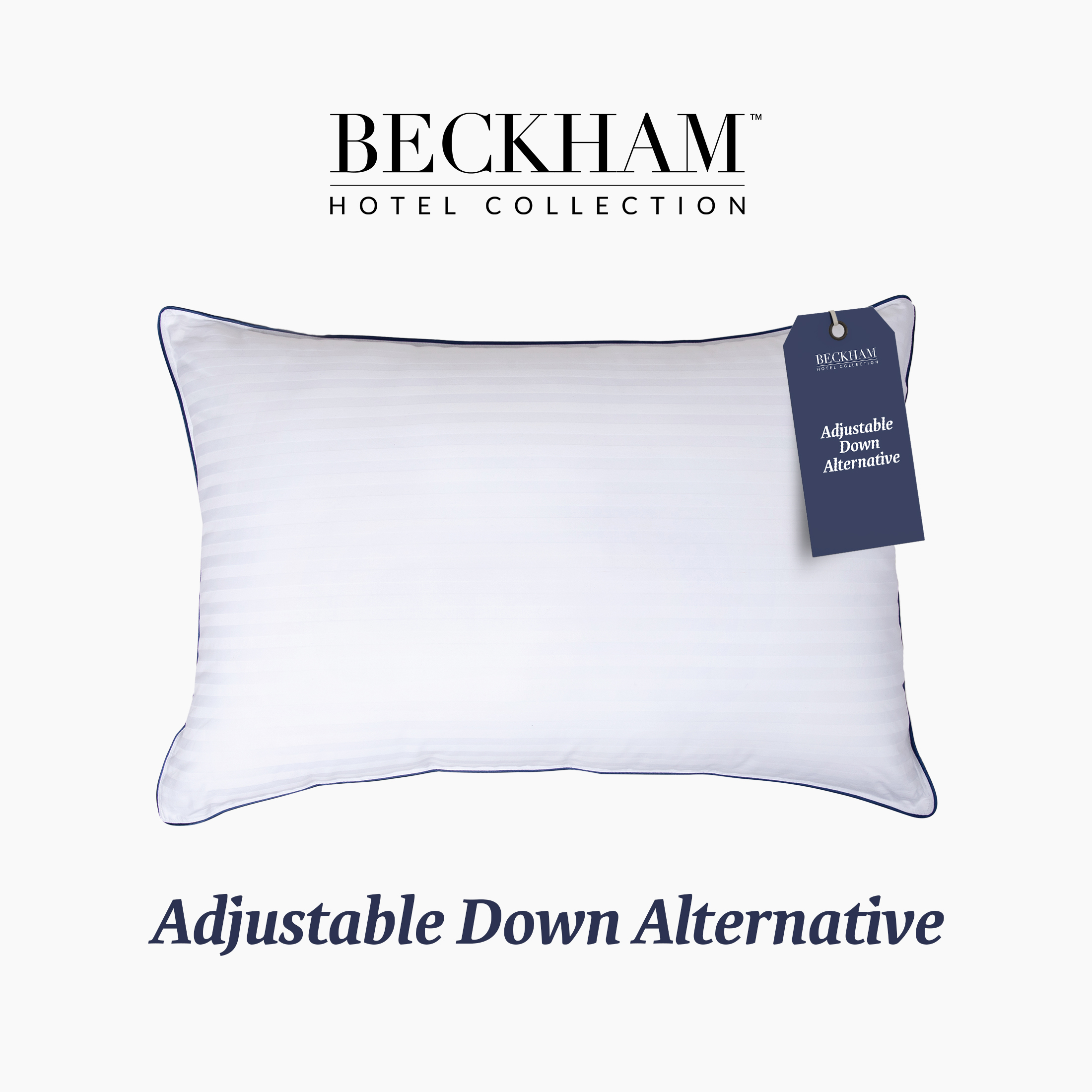 Beckham Hotel Collection Customizable Down Alternative Queen Pillow 1 Pack, Adult