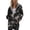 Black Tie Dye Without Fleece, variant on Women's Zip Up Hoodies Long Sleeve Fall Fleece Jacket Casual Oversized Tunic Hooded Sweatshirt With Pockets Winter Coats
