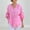 Pink, variant on Odbmxy Cotton Linen Blouse Women 3/4 Sleeve Women's Plus Size Tops Loose Casual Breathable Solid Color Soft Beach Tops,White XL