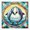 1pcs, variant on Dancing Dolphins Artistic Ocean Design Sticker