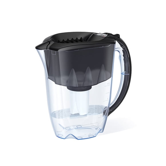 Jarra con filtro de agua AQUAPHOR Ideal para 7 tazas con filtro B15, color negro