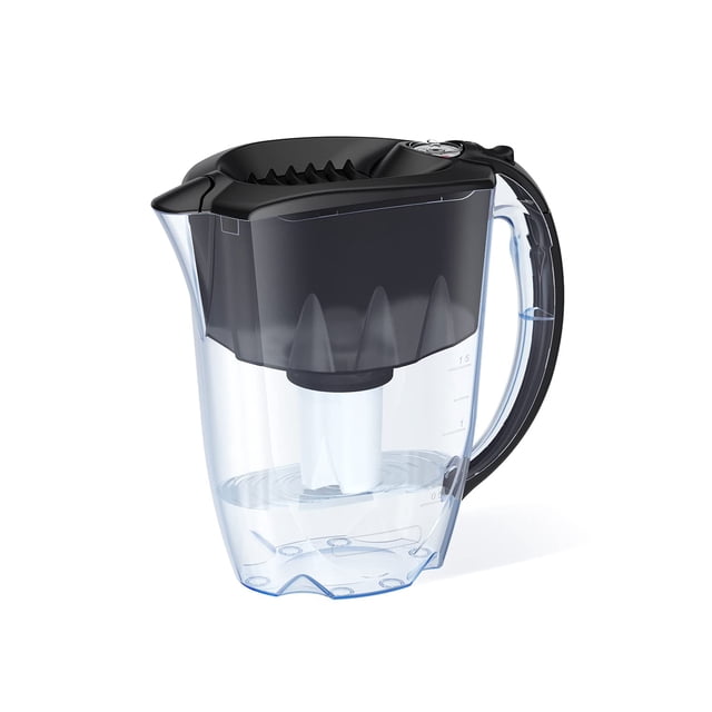 Jarra con filtro de agua AQUAPHOR Ideal para 7 tazas con filtro B15, color negro