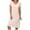 Pink, variant on WREESH Women's Striped Sleepshirt Nightgown with Built-In Chest Pads - Adjustable Sling Tank Top Pajama Dress for Homewear