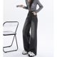 thumbnail image 4 of LEDP-pantalones vaqueros de cintura alta para mujer, Jeans rectos, diseño femenino, sentido de nicho, diseño elástico, moda, 4 of 5