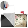 thumbnail image 3 of Vintage Shabby Chic Pink Rose Floral Magnetic Mailbox Cover Standard Size 21"x 18" for Garden, 3 of 6
