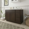thumbnail image 4 of 45" Freestanding Bathroom Vanity Cabinet without Top in Brown, 4 of 6