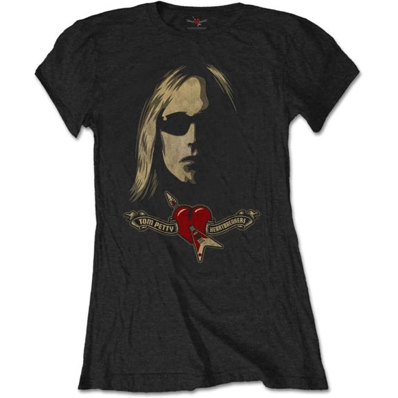 Tom Petty & The Heartbreakers Womens Shades Logo T-Shirt