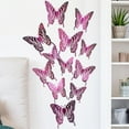 thumbnail image 3 of Pared de mariposas coloridas Matsuzay LK12 rosa rojo, 3 of 6