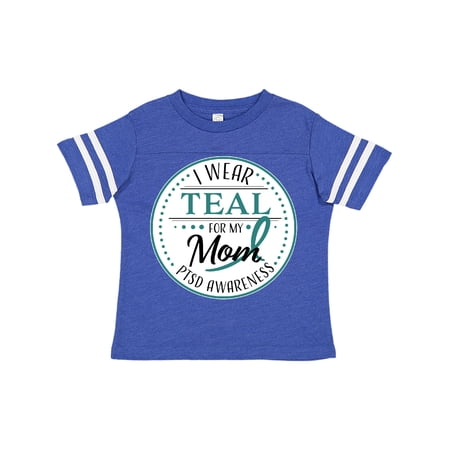 

Inktastic I Wear Teal for my Mom-PTSD Awareness Gift Toddler Boy or Toddler Girl T-Shirt